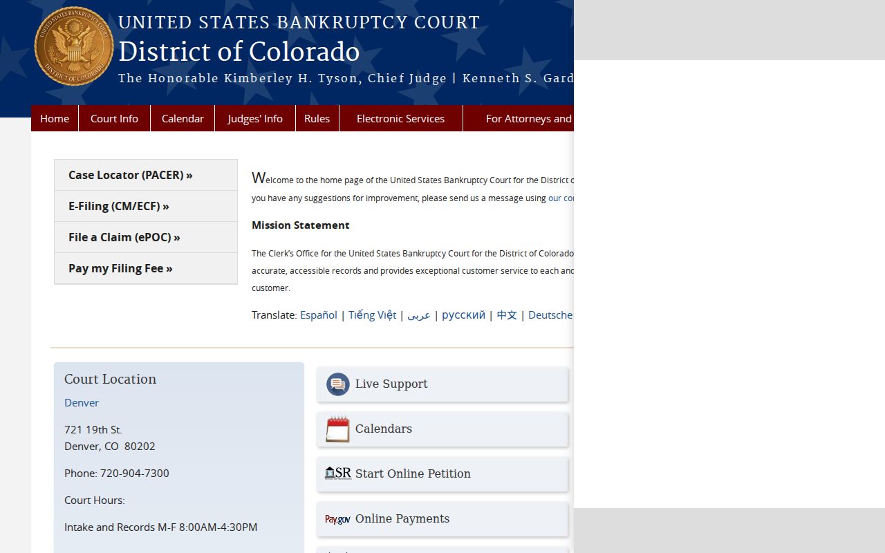 Castle Pines court docket Colorado bankruptcy court distinction