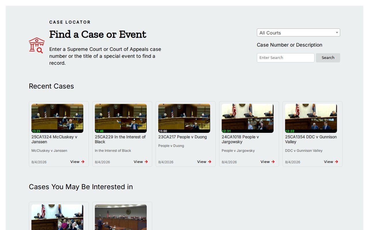 Douglas County court dates Judicial video archive portal