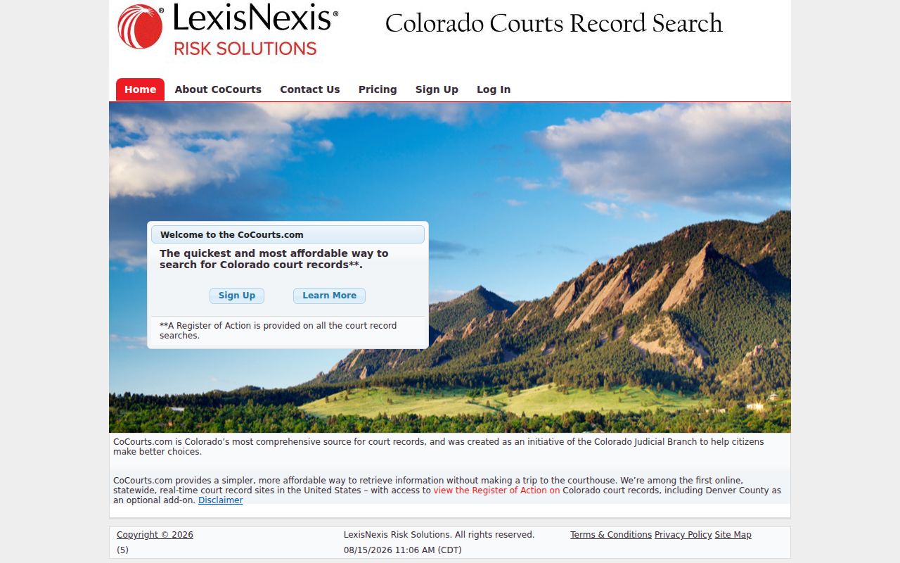 Douglas County case lookup through CoCourts