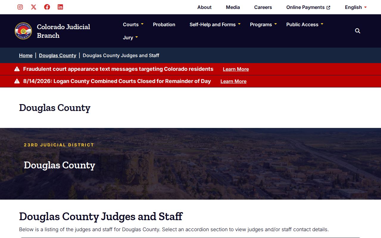 Douglas County case lookup division contacts